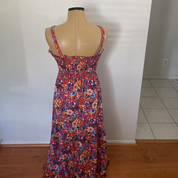 B-O-G Collective Red Floral Dress - Picture 3 of 5